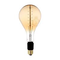 LAMPADA PERA GRANDE AMBRATA FILAMENTO IN CARBONIO A VORTICE