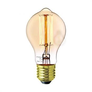 LAMPADA GOCCIA AMBRATA CON FILAMENTO IN CARBONIO VERTICALE