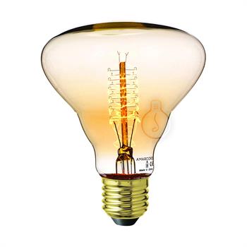LAMPADA DIAMANTE AMBRATA CON FILAMENTO IN CARBONIO A VORTICE