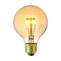 LAMPADA GLOBO AMBRATA CON FILAMENTO IN CARBONIO ORIZZONTALE