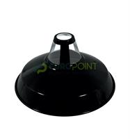 CAMPANA INDUSTRIAL IN METALLO ø 38cm NERO CON INTERNO BIANCO