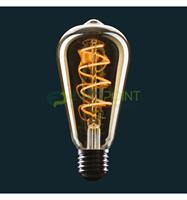 LAMPADA FILAMENTO LED DIMM. ST64 EDISON SPIRAL BIANCO CALDO