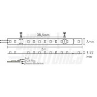 STRISCIA LED 182LED/m 24V 14,4W/m IP20 BIANCO NATURALE 4000K