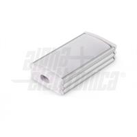 PROFILO 2m SOTTILE IN ALLUMINIO CON COVER OPACA E ACCESSORI