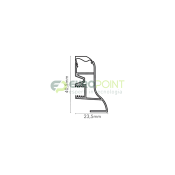 PROFILO ALLUMINIO ANODIZZATO COPERTURA PIANA 3m CON ACCESSOR
