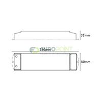 ALIMENTATORE TENSIONE COSTANTE 24V 50W DIMMERABILE RF+PUSH