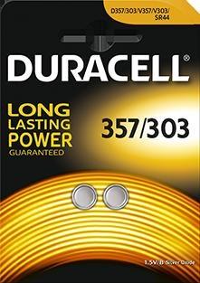 BATTERIA A BOTTONE D 357/303 OSSIDO DI ARGENTO DURACELL