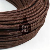CAVO ELETTRICO TONDO 2x0.75 RIVESTITO IN SETA MARRONE