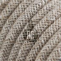 CAVO ELETTRICO TONDO 2x0.75 RIVESTITO IN COTONE CANVAS BEIGE
