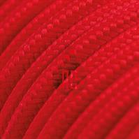 CAVO ELETTRICO TONDO 3x0.75 RIVESTITO IN SETA ROSSO