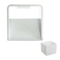 APPLIQUE DA PARETE A LED 6W BIANCO LACCATO - LUCE CALDA