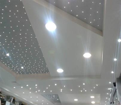KIT CIELO STELLATO 50 LED TRASPARENTE LUCE NATURALE + ALIM.