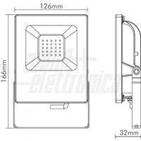 FARETTO LED 12/24Vdc 10W BIANCO NATURALE IP65