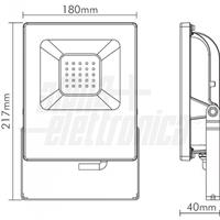 FARETTO LED 12/24Vdc 20W BIANCO NATURALE IP65