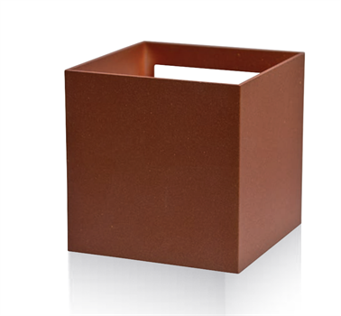 APPLIQUE CUBO DA PARETE IP54 7W LUCE CALDA - CORTEN