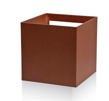 APPLIQUE CUBO DA PARETE IP54 7W LUCE CALDA - CORTEN
