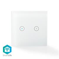INTERRUTTORE LUCI DOPPIO DA PARETE WIFI SMART