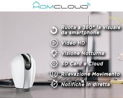 TELECAMERA DA INTERNO WIFI SMART SPEED 4S PAN&TILT