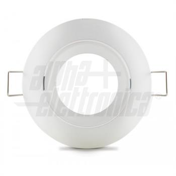 FARETTO INCASSO TONDO ORIENTABILE BIANCO Ø83mm - FORO ø75mm