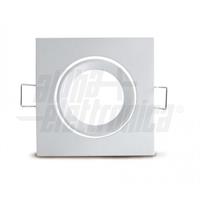 SUPPORTO FARETTO LED INCASSO QUADRATO ORIENTABILE BIANCO