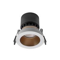 SUPPORTO FARETTO LED INCASSO TONDO BIANCO/ORO