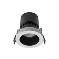SUPPORTO FARETTO LED INCASSO TONDO BIANCO/NERO