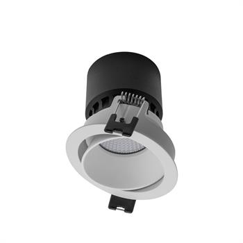 SUPPORTO FARETTO LED INCASSO TONDO BIANCO/BIANCO ORIENTABILE