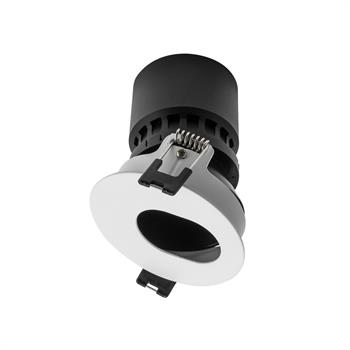 SUPPORTO FARETTO LED INCASSO TONDO BIANCO/NERO WALL WASHER