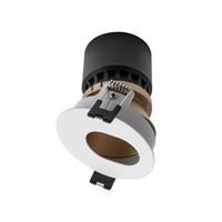 SUPPORTO FARETTO LED INCASSO TONDO BIANCO/ORO WALL WASHER