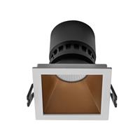 SUPPORTO FARETTO LED INCASSO QUADRATO BIANCO/ORO