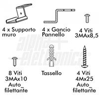 KIT SUPPORTI DA SOFFITTO PER PANNELLI LED