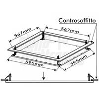 KIT SUPPORTI INSTALLAZIONE AD INCASSO PER PANNELLI LED