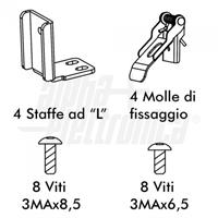 KIT SUPPORTI INSTALLAZIONE AD INCASSO PER PANNELLI LED