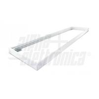 CORNICE BIANCA PER FISSAGGIO A PLAFONE PER PANNELLO 30x120cm