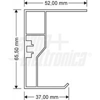 CORNICE BIANCA PER FISSAGGIO A PLAFONE PER PANNELLO 30x60 cm