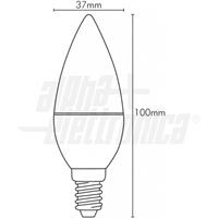 LAMPADA CANDELA 6W 230V E14 BIANCO NATURALE OPACA