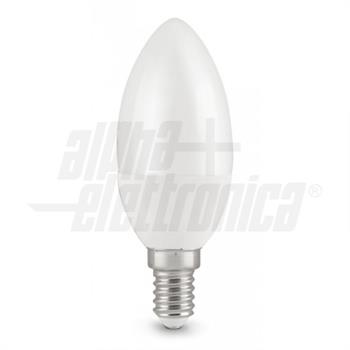 LAMPADA CANDELA 6W 230V E14 BIANCO CALDO OPACA