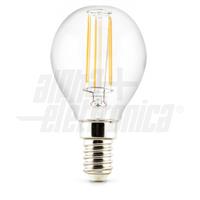 LAMPADA FILAMENTO LED MINI BULBO E14 4W BIANCO CALDO