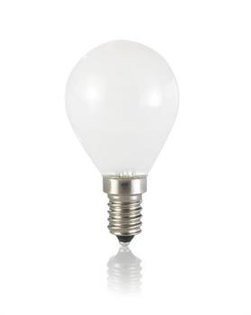 LAMPADA FILAMENTO LED MINISFERA G45 E14 6W LUCE CALDA LATTE