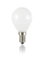 LAMPADA FILAMENTO LED MINISFERA G45 E14 6W LUCE CALDA LATTE