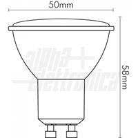 LAMPADA SPOT LED 6W GU10 230V BIANCO CALDO
