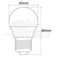 LAMPADA LED 6W 220V E27 BIANCO CALDO 3000°K