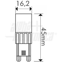LAMPADA LED G9 3,5W 220VAC LUCE CALDA