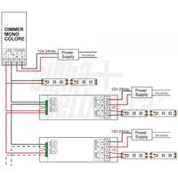 AMPLIFICATORE DIMMER MONOCOLORE 12/24Vdc 25A