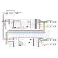 AMPLIFICATORE PER CONTROLLER RGBW 12/24Vdc 5A PER CANALE