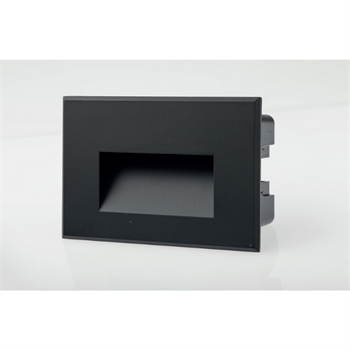FARO LED SEGNAPASSO INCASSO 3W 3000K PER SCATOLA 503 NERO