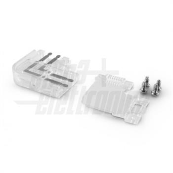 CONNETTORE PER GIUNZIONE AD ANGOLO 90° X STRISCE LED 230Vac
