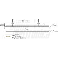 STRISCIA LED COB 24V 15W/m IP20 BIANCO NATURALE 4000K
