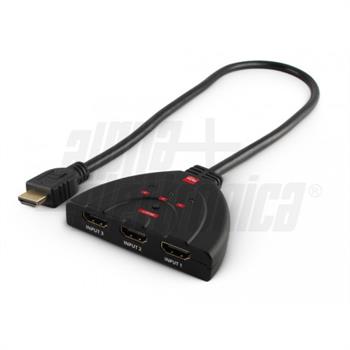 COMMUTATORE HDMI 3 IN 1 OUT 4K