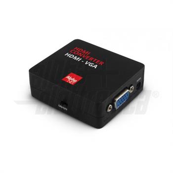 CONVERTITORE VIDEO DA HDMI A VGA + AUDIO ANALOG.1080P